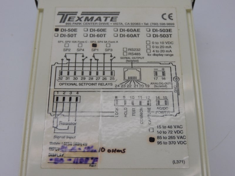 TEXTMATE DI-50E-DR-PS1-IR01 95-370VDC 5A NSMP