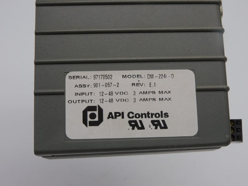 API CONTROLS DM-224I-0 901-057-2 12-48VDC 3A UNMP