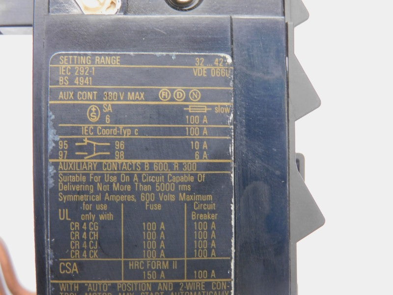 GENERAL ELECTRIC CR4G3WT 660V 32-42A UNMP