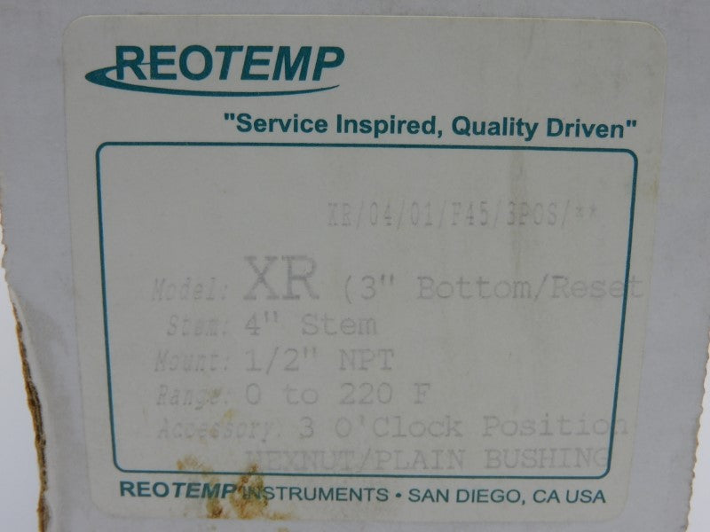 REOTEMP XR/04/01/F45/3POS/** NSMP