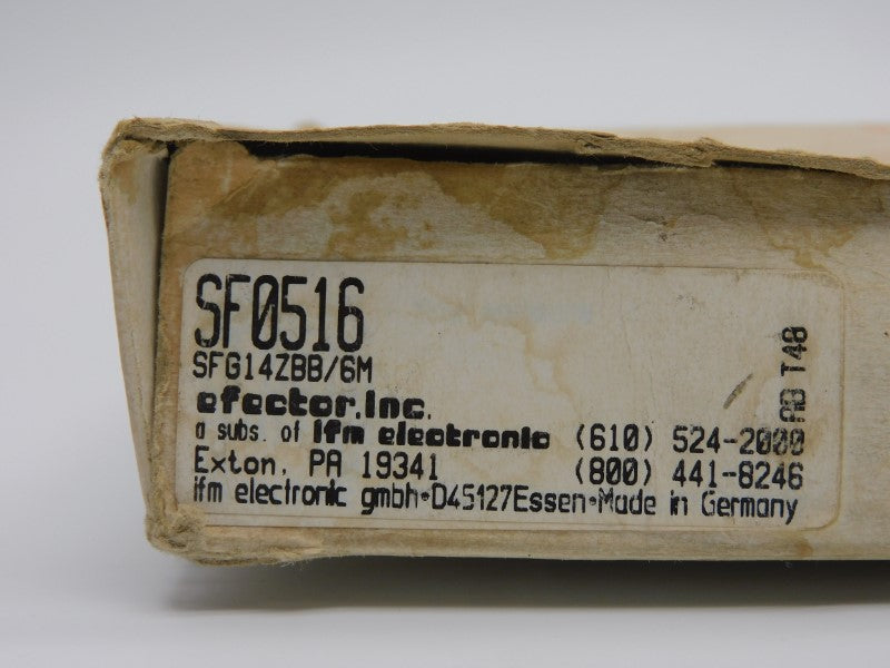 IFM EFECTOR SFG14ZBB/6M SF0516 NSMP