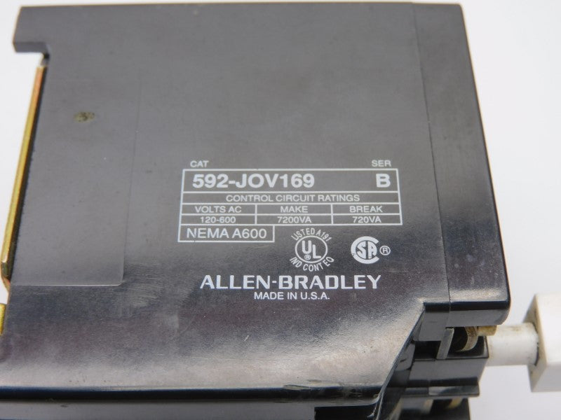 ALLEN BRADLEY 592-JOV169 SER. B 120-600VAC UNMP