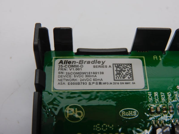 ALLEN BRADLEY 25-COMM-D SER. A F/W V1.001 24VDC (BR/WH) NSMP