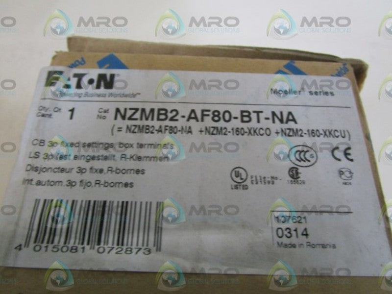 EATON CIRCUIT BREAKER NZMB2-AF80-BT-NA  NSMP