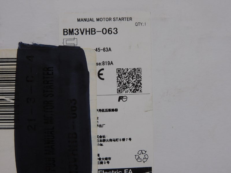 FUJI ELECTRIC BM3VHB-063 600V 45-63A NSMP