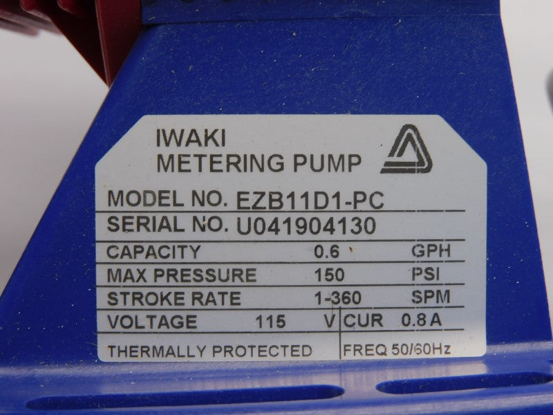 IWAKI EZB11D1-PC 115V 0.8A 150PSI NSNP