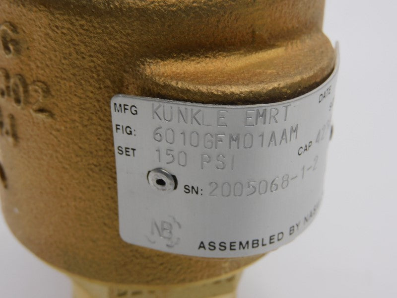 KUNKLE 6010GFM01AAM 150PSI 1-1/4" NSNP