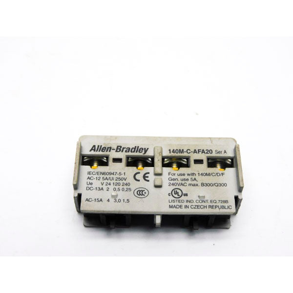 ALLEN BRADLEY 140M-C-AFA20 SER. A 240VAC 5A UNMP