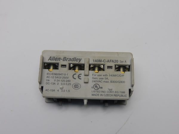 ALLEN BRADLEY 140M-C-AFA20 SER. A 240VAC 5A UNMP