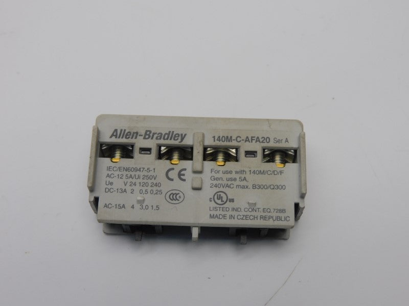 ALLEN BRADLEY 140M-C-AFA20 SER. A 240VAC 5A UNMP