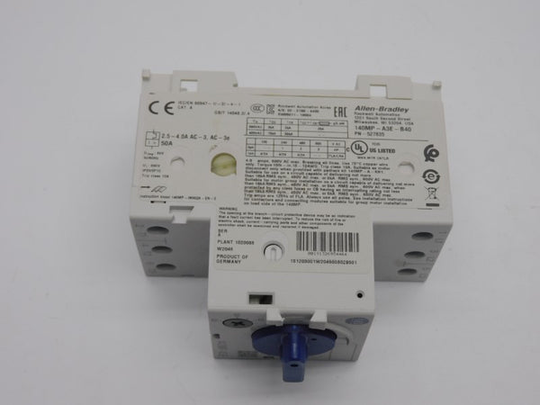 ALLEN BRADLEY 140MP-A3E-B40 SER. A 690V 2.5-4.0A NSNP