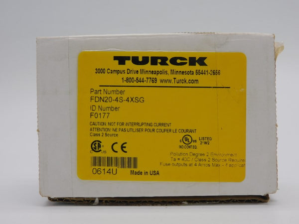 TURCK FDN20-4S-4XSG F0177 F/W 4.003 4A NSMP