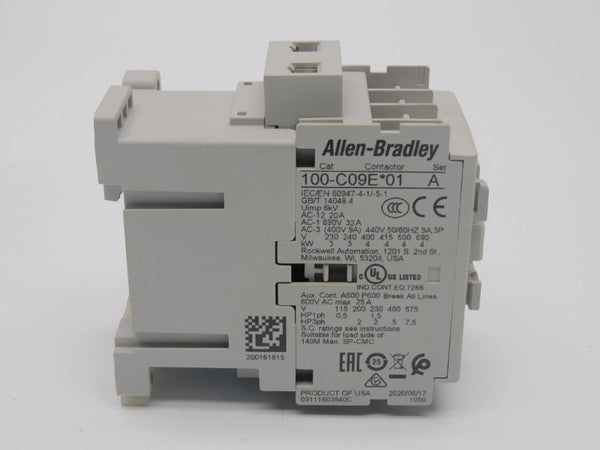 ALLEN BRADLEY 100-C09EJ01 SER. A 24VDC 32A (WH) NSMP