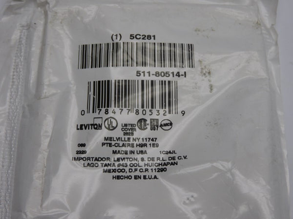LEVITON 511-80514-I 5C281 NSMP