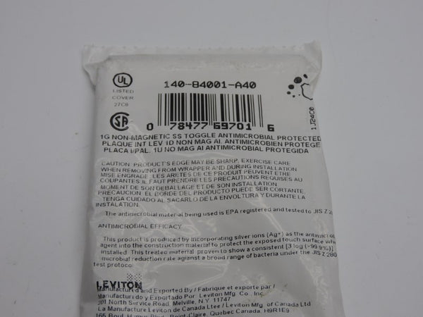 LEVITON 140-84001-A40 38UP62 NSMP
