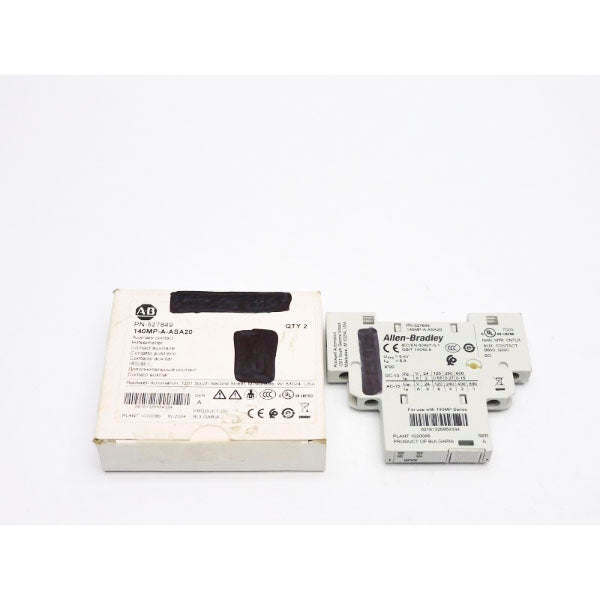 ALLEN BRADLEY 140MP-A-ASA20 SER. A 690V 6A (PKG OF 2) (WH) NSMP