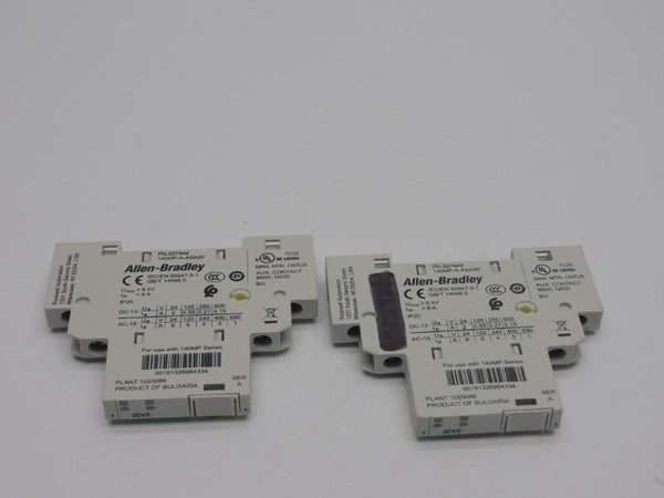 ALLEN BRADLEY 140MP-A-ASA20 SER. A 690V 6A (PKG OF 2) (WH) NSMP