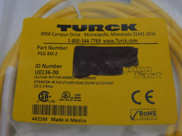 TURCK PSG4M-2 U0136-00 125V 2A NSMP