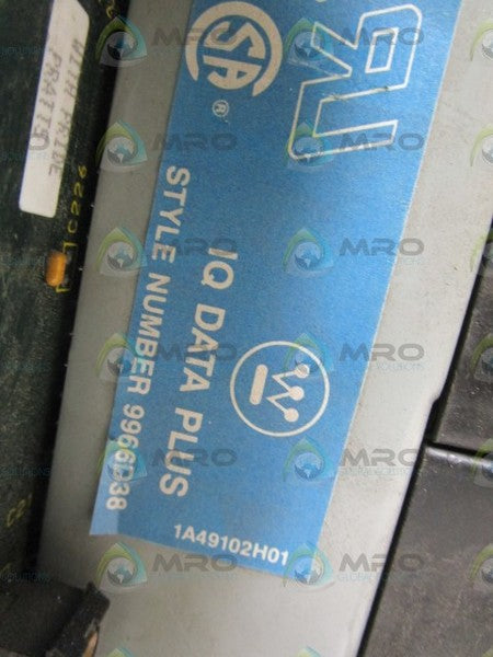 WESTINGHOUSE PANEL BOARD IQ DATA PLUS 1A49102H01  (AS PICTURED) *USED*