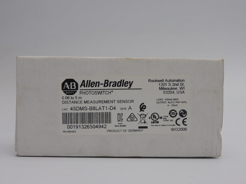 ALLEN BRADLEY 45DMS-B8LAT1-D4 SER. A 18-30VDC (WH) NSMP