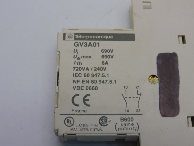 TELEMECANIQUE GV3A01 690V 6A NSNP
