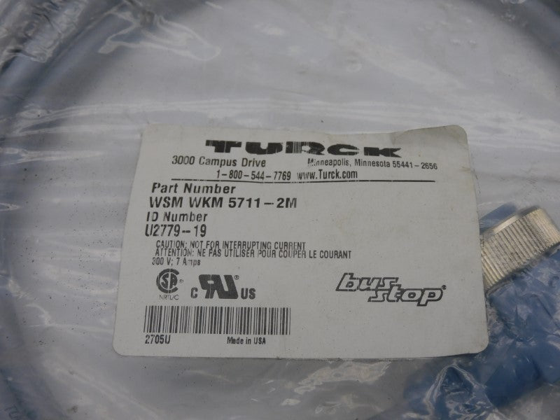 TURCK WSMWKM5711-2M U2779-19 300V 7A NSMP