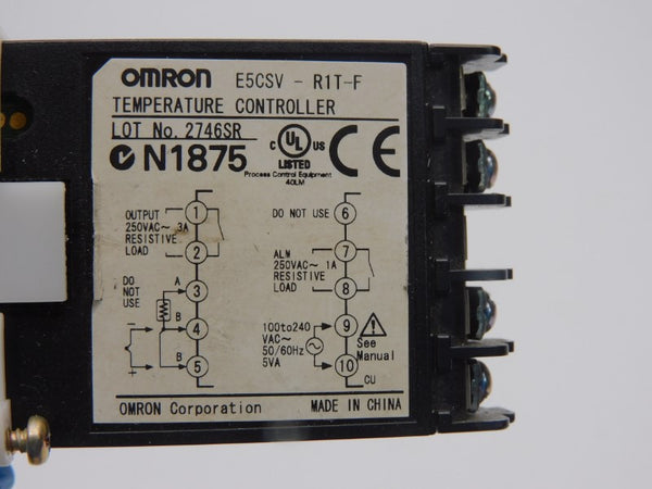 OMRON E5CSV-R1T-F 250VAC 3A UNMP