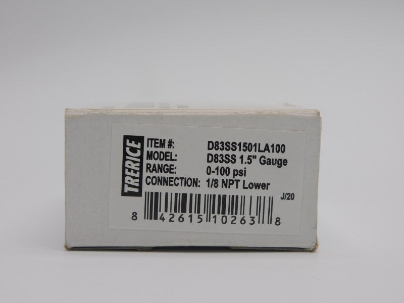 TRERICE D83SS1501LA100 0-100PSI NSMP