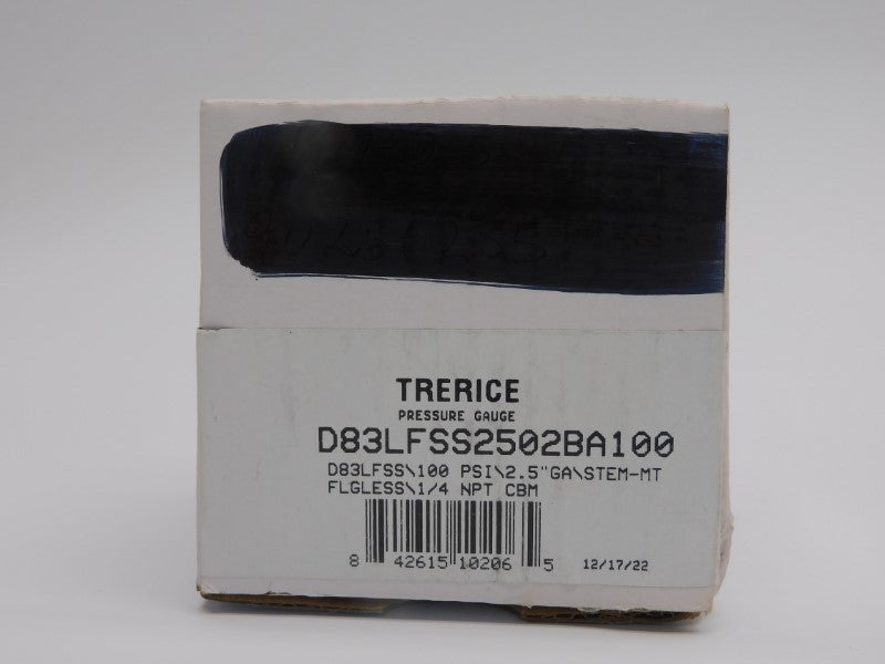 TRERICE D83LFSS2502BA100 100PSI NSMP
