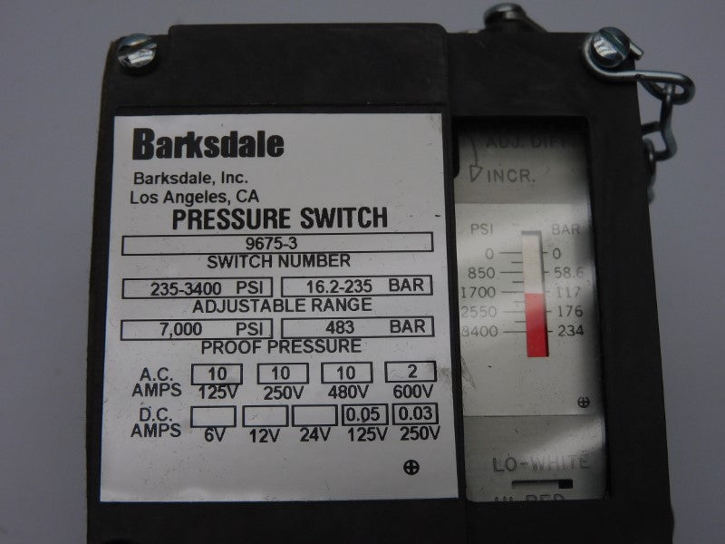 BARKSDALE 9675-3 600V 10A 235-3400PSI NSMP