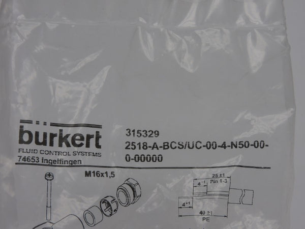 BURKERT 2518-A-BCS/UC-00-4-N50-00-0-00000 315329 NSMP