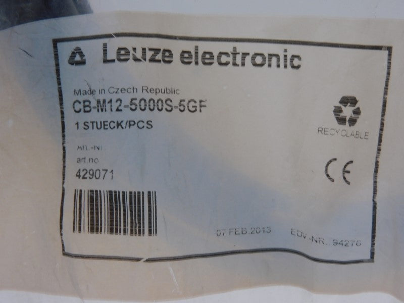 LEUZE ELECTRONIC CB-M12-5000S-5GF 429071 NSMP