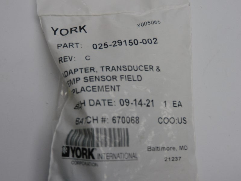 YORK 025-29150-002 REV. C NSMP
