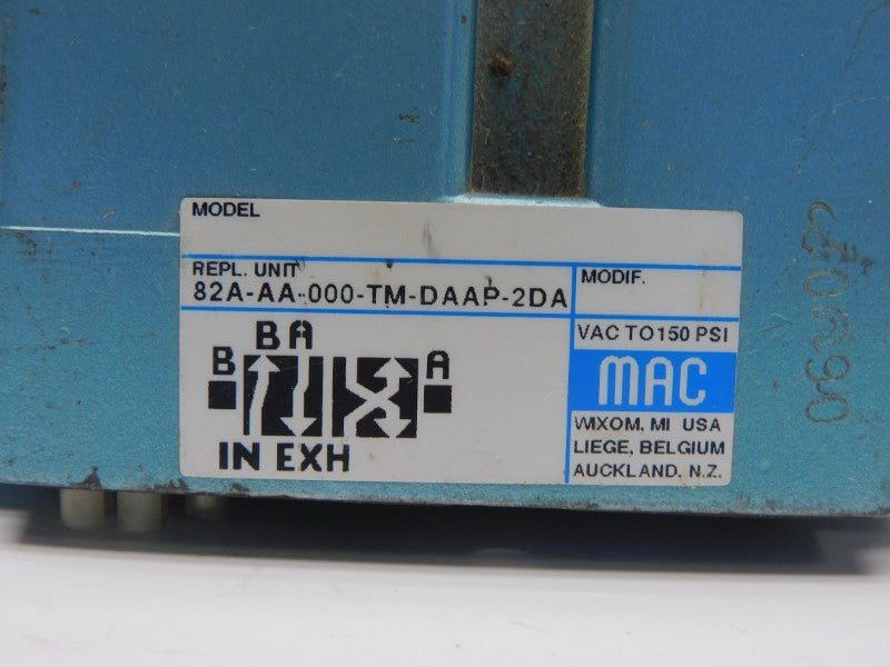 MAC 82A-AA-000-TM-DAAP-2DA 110/120V 25-150PSI UNMP
