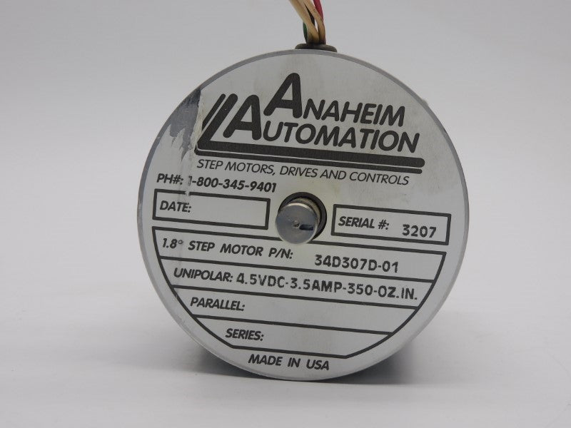 ANAHEIM AUTOMATION 34D307D-01 4.5VDC 3.5A NSNP