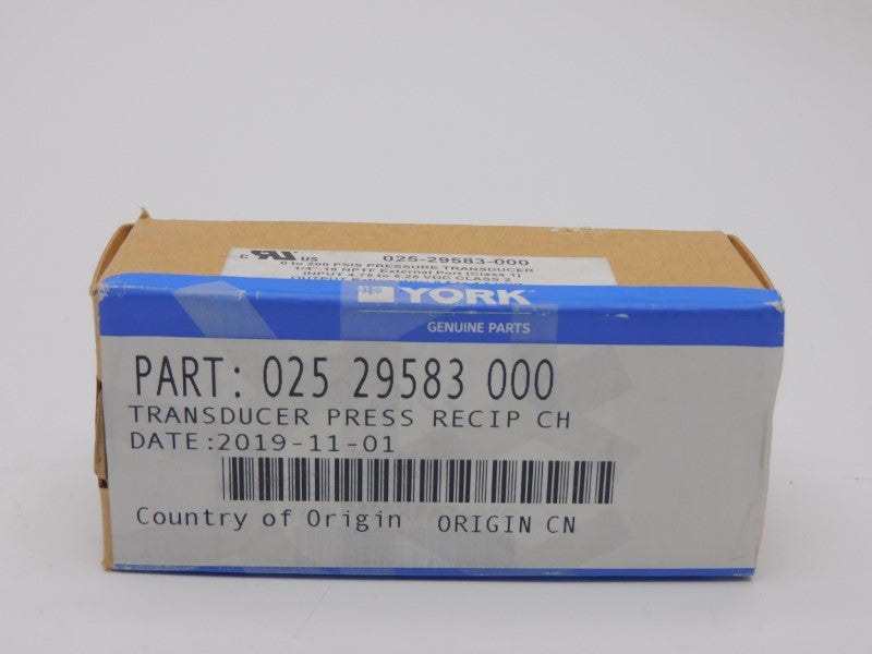 YORK 025-29583-000 4.75-5.25VDC 0-200PSI NSFS