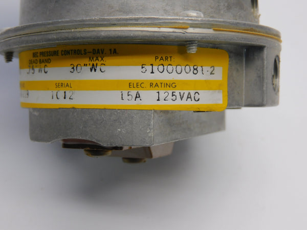 BEC R70-2-GV-219 51000081-2 125VAC 15A NSNP