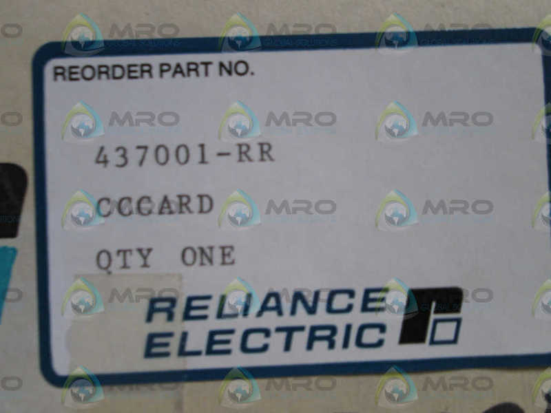 RELIANCE ELECTRIC CARD 437001-RR (REMANUFACTURED)
