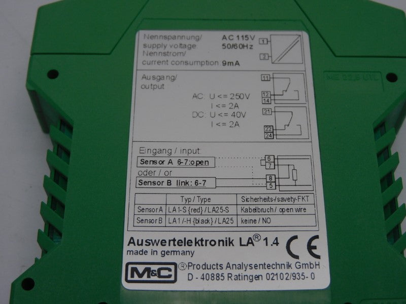 M&C LA1.4 115VAC 2A NSNP