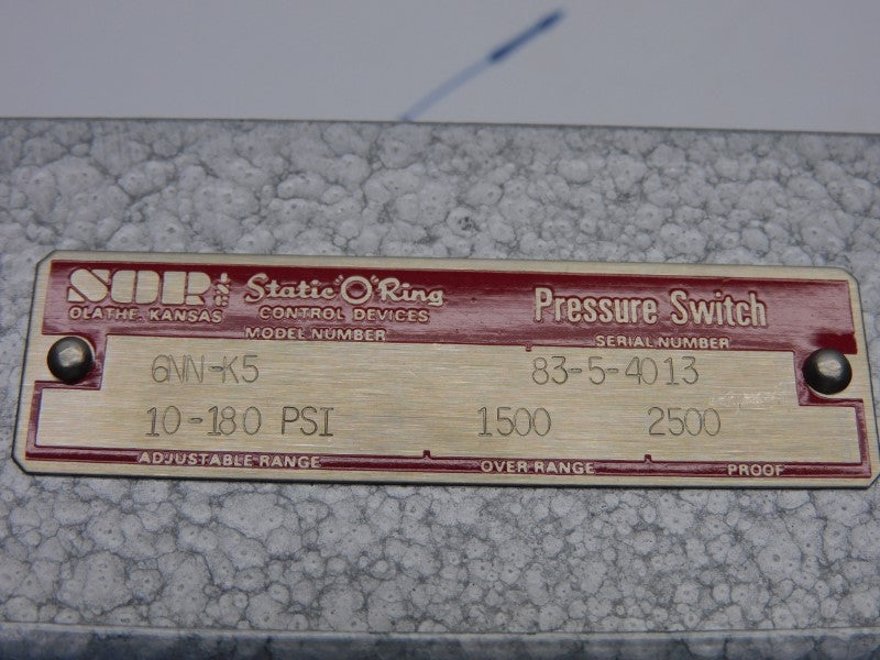 SOR 6NN-K5 10-180PSI NSNP