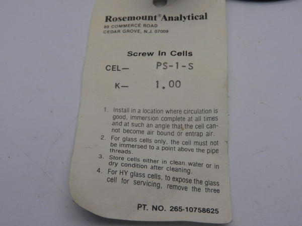 ROSEMOUNT ANALYTICAL 265-10758625 NSNP