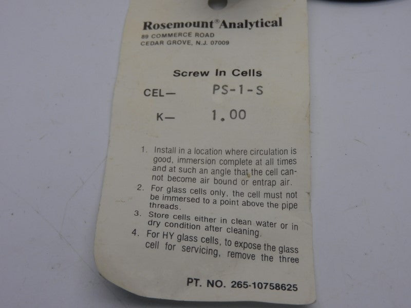 ROSEMOUNT ANALYTICAL 265-10758625 NSNP
