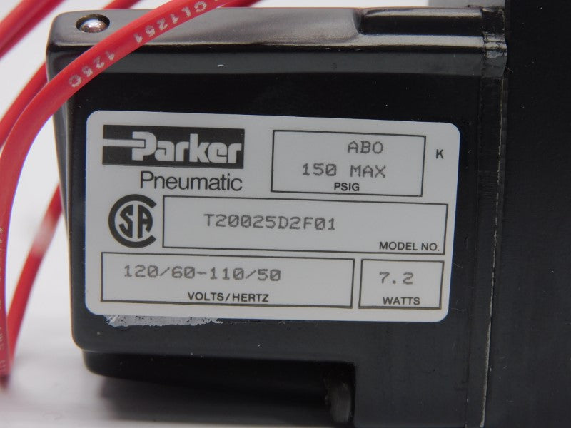 PARKER T20025D2F01 110-120V 150PSI 7.2W NSMP