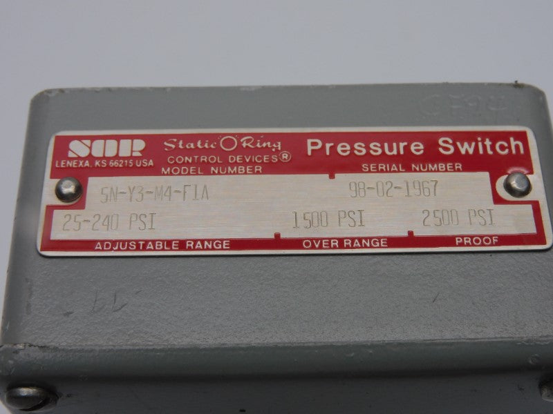 SOR 5N-Y3-M4-F1A 25-240PSI NSNP