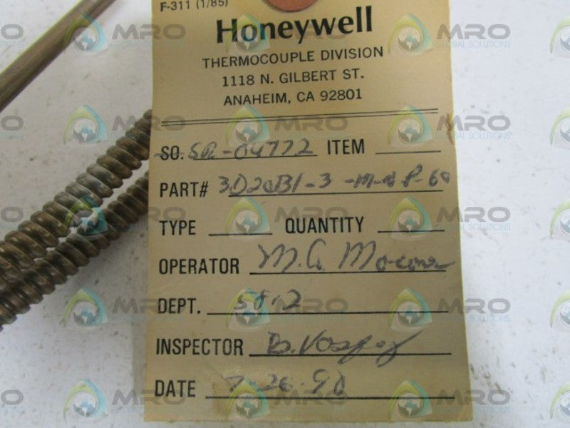 HONEYWELL 3D20B1-3-M-N-P-60 UNMP