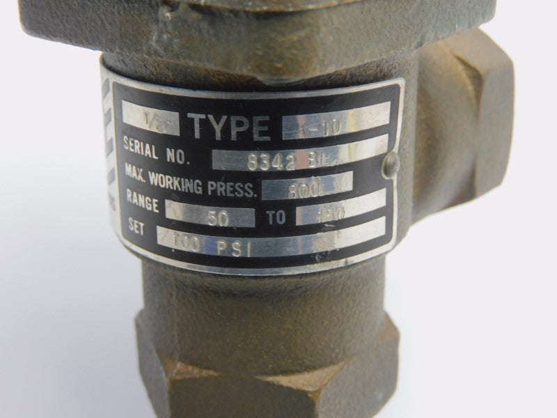 CASH ACME K-10 100PSI 1/2" UNMP