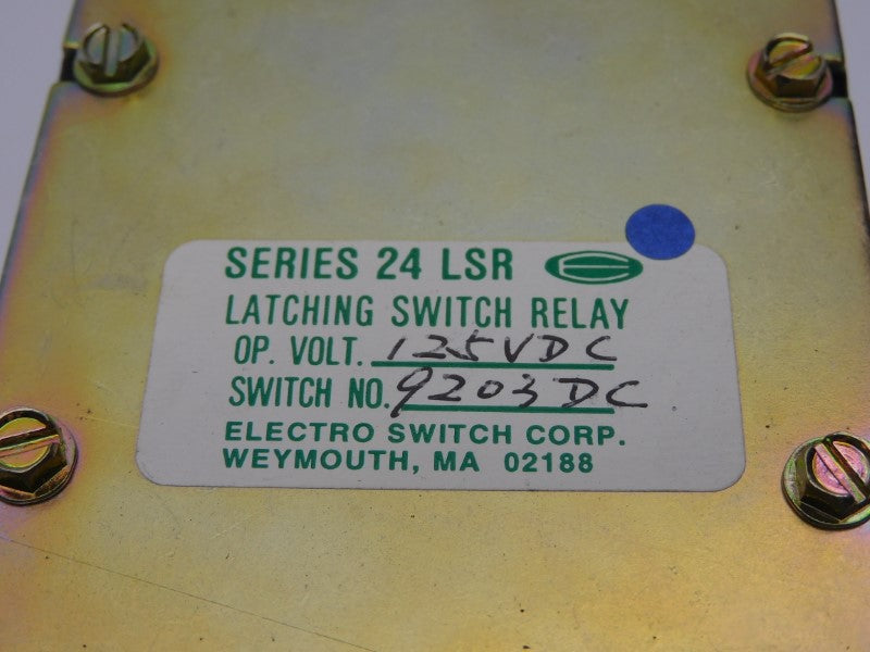 ELECTRO SWITCH 24LSR 9203DC 125VDC 20A NSNP