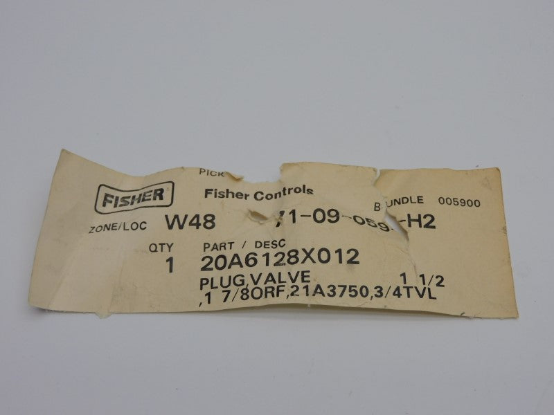 FISHER 20A6128X012 NSNP