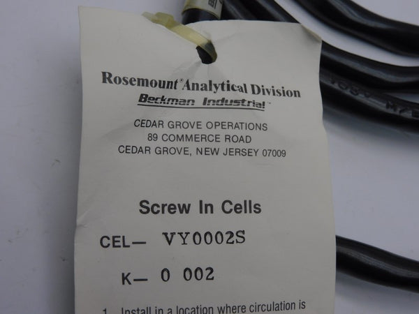 ROSEMOUNT ANALYTICAL CEL-VY0002S-K-0002 NSNP