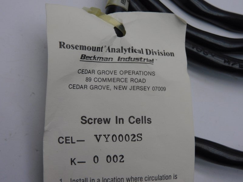ROSEMOUNT ANALYTICAL CEL-VY0002S-K-0002 NSNP